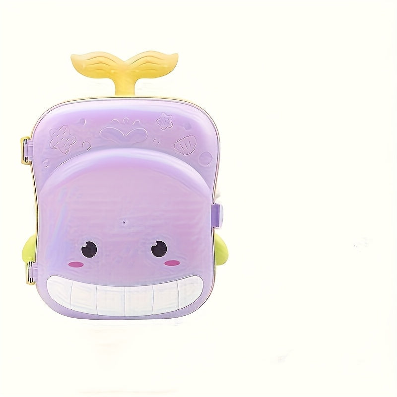 Set di Giocattoli da Spiaggia a Tema Balena per Bambini – Valigia da 8 Pezzi