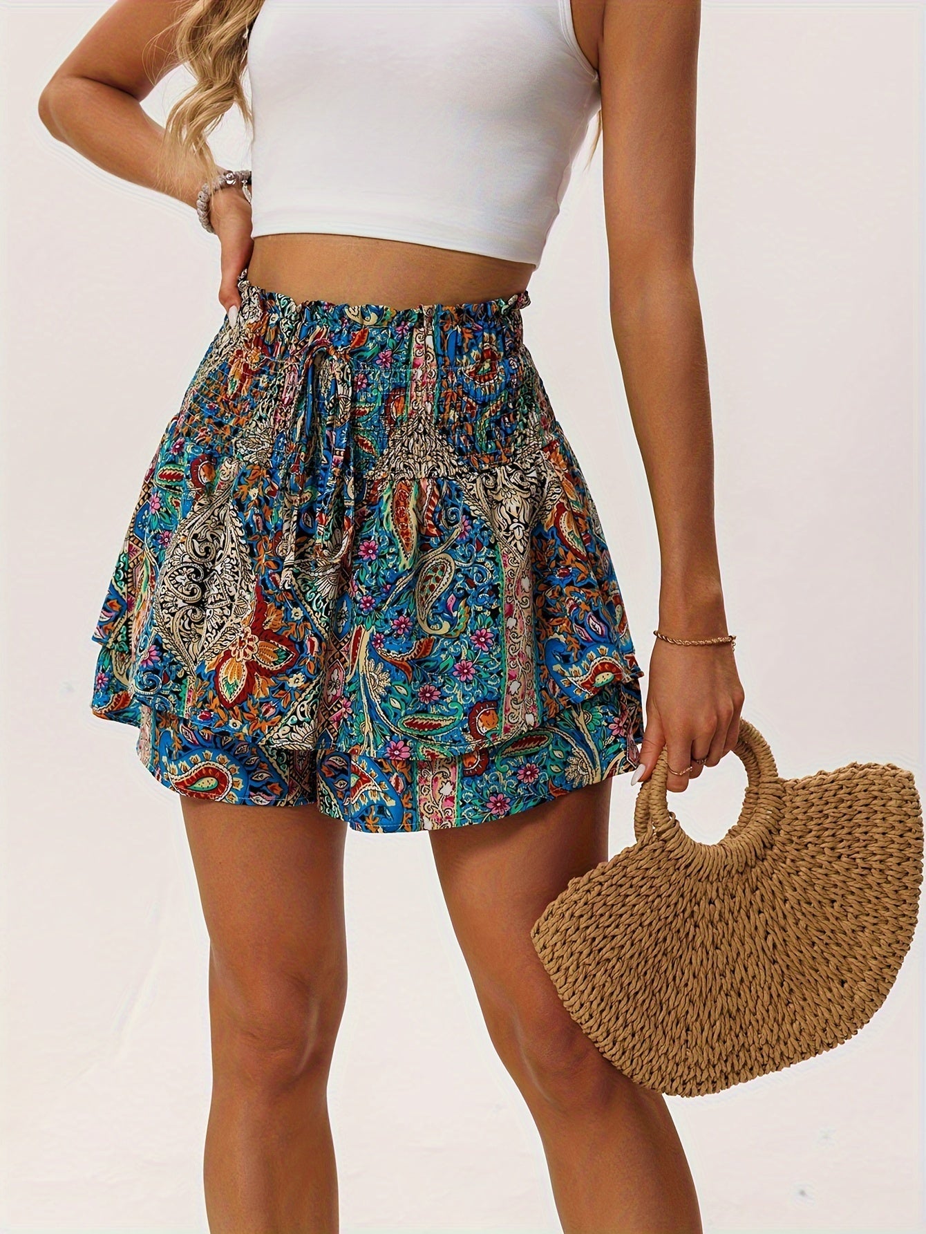 Shorts da Donna Estivi con Stampa Floreale – Comodi e Femminili