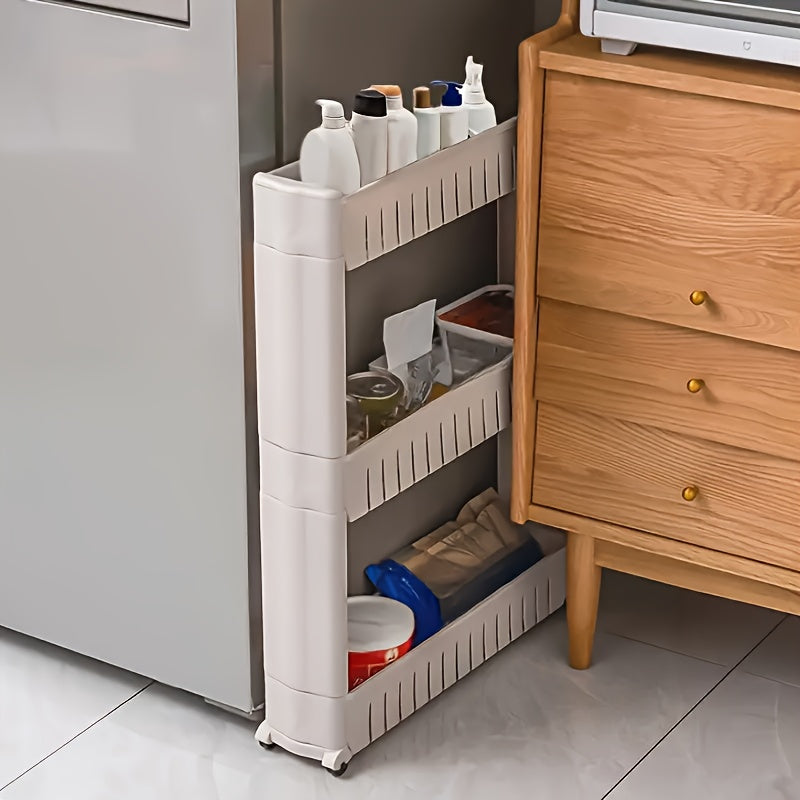 Carrello di Stoccaggio Piccolo – Pratico e Mobile per Cucina e Bagno