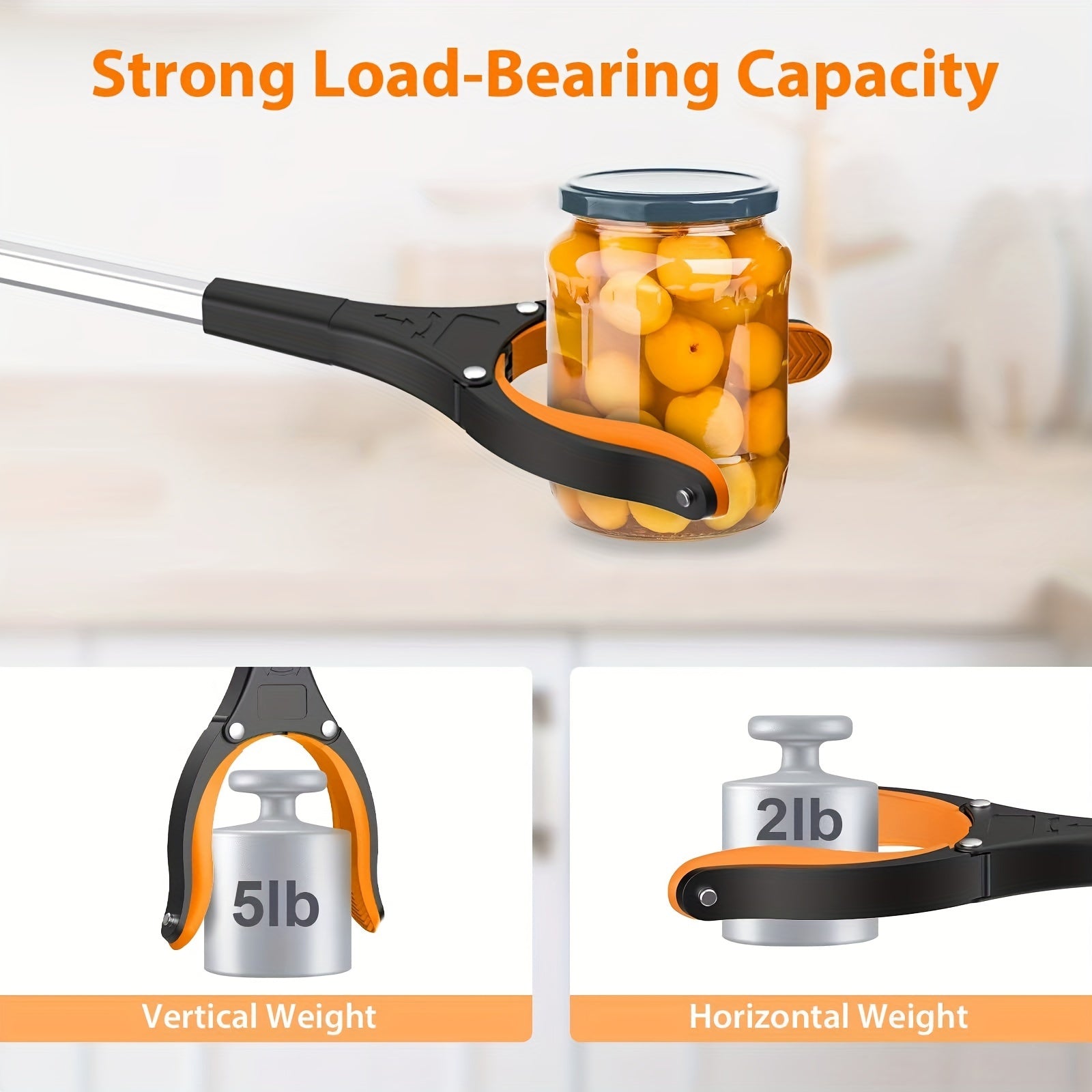 Apertura Comfort Grip con Rotazione – Leggera e Pratica per Raggiungere Senza Sforzo