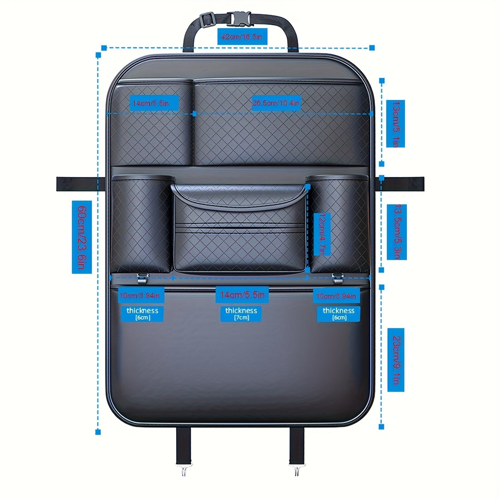 Organizer per schienale sedile auto in PU Leather – Elegante e Funzionale