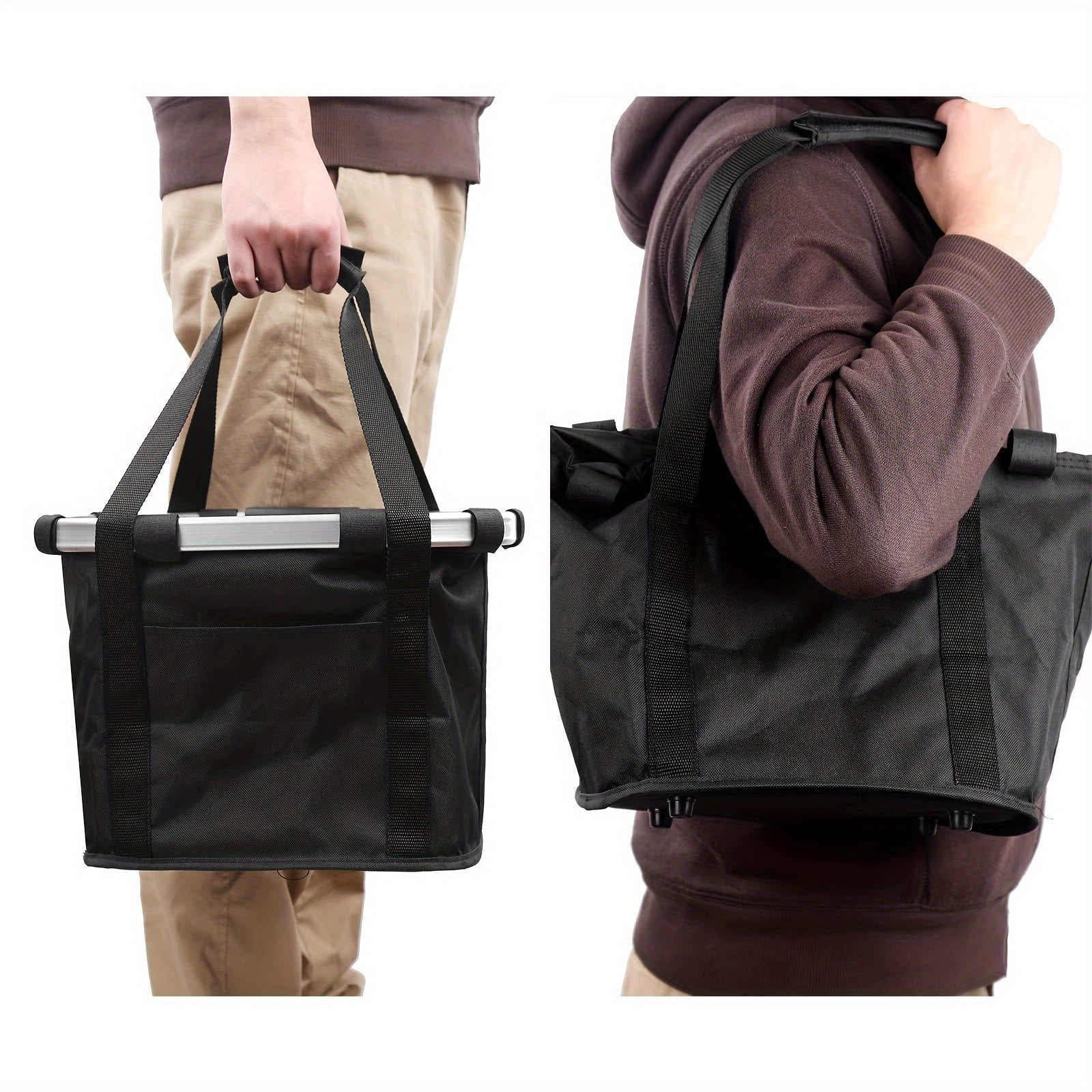 Cestino Pieghevole per Bicicletta – Alta Capacità e Struttura Robusta per Biciclette e Animali Domestici