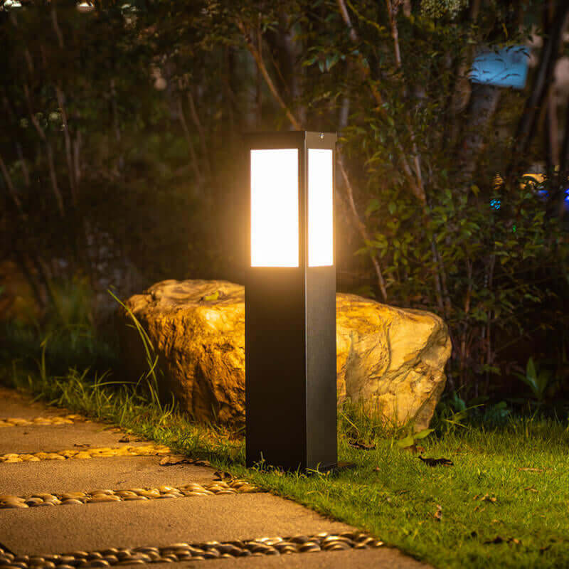 Lanterna da Esterno Moderna - Lampada da Giardino LED Quadrata