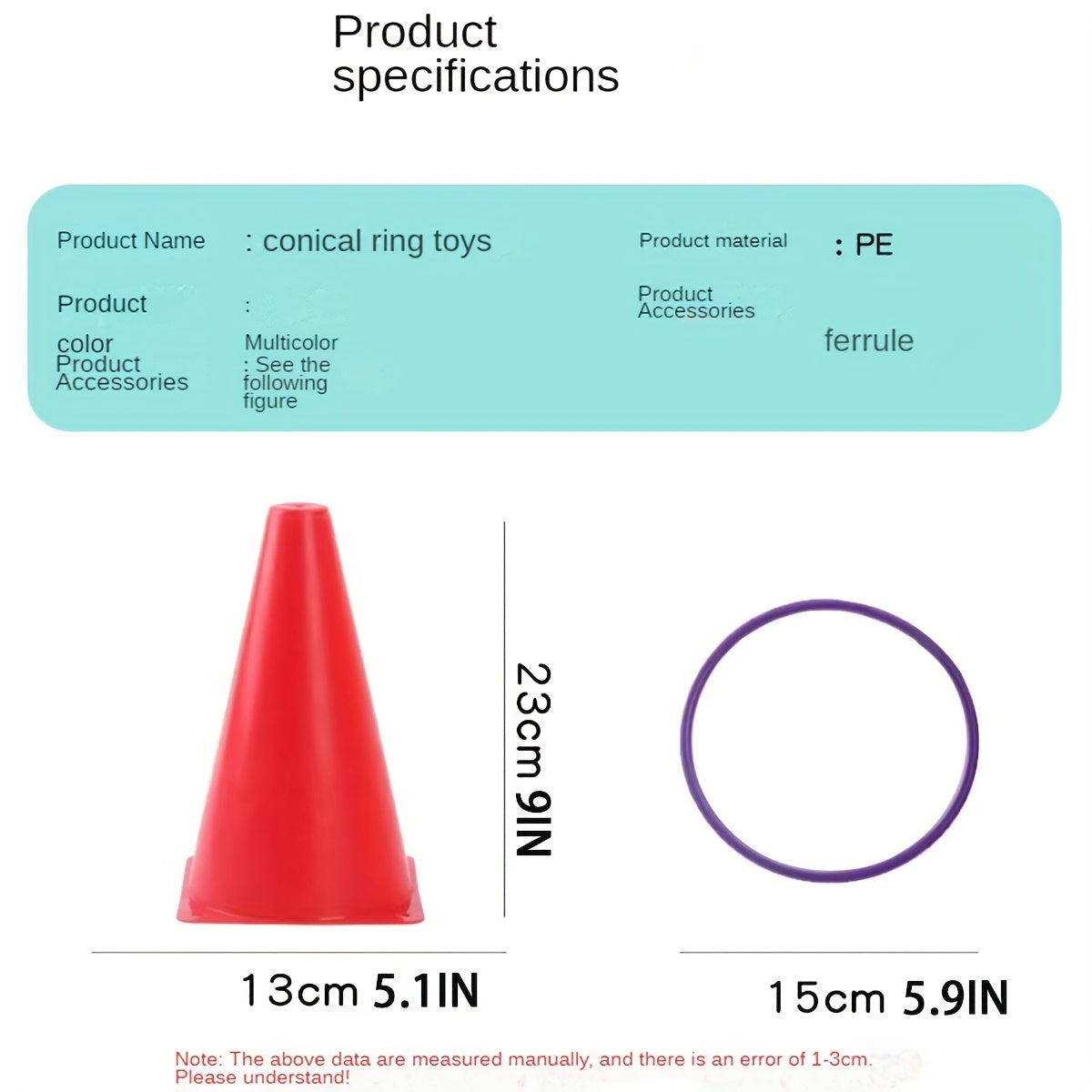 Set di Anelli Colorati – Coni, Anelli e Sacchetti di Fagioli per Divertimento in Famiglia