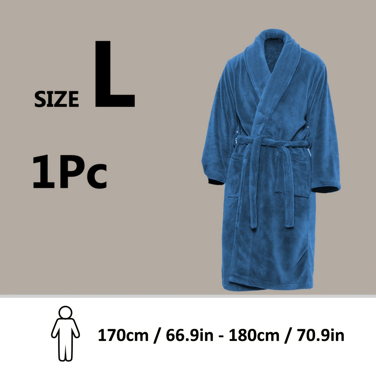 Accappatoio di Lusso Unisex in Pile Corallo – Ultra Morbido e Caldo per il Tuo Comfort