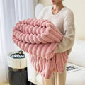 Coperta Ponderata in Pelliccia Sintetica CloudStripe