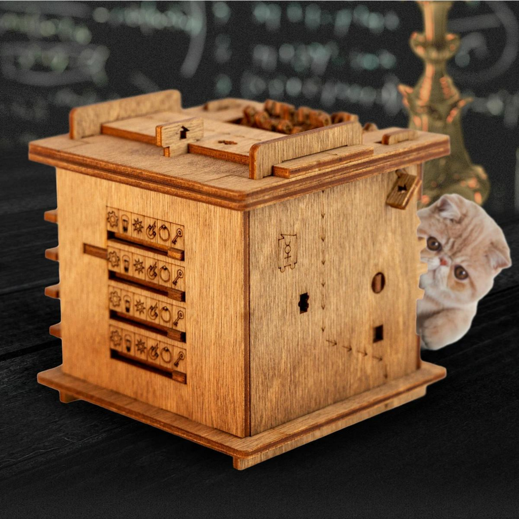 Puzzle Box di Fuga Interattivo in Legno – MindVault