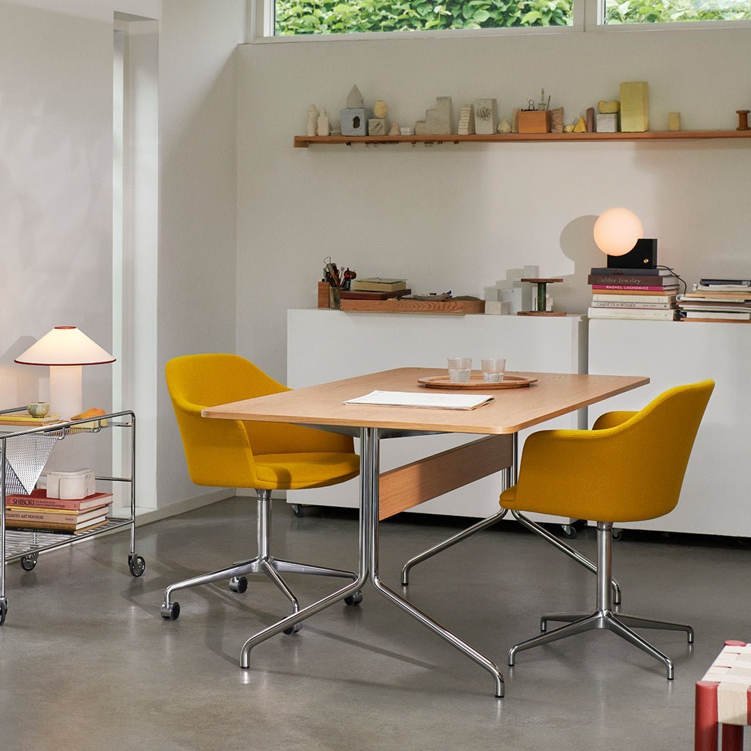 Lampada da Tavolo con Paralume in Tessuto – Lunara