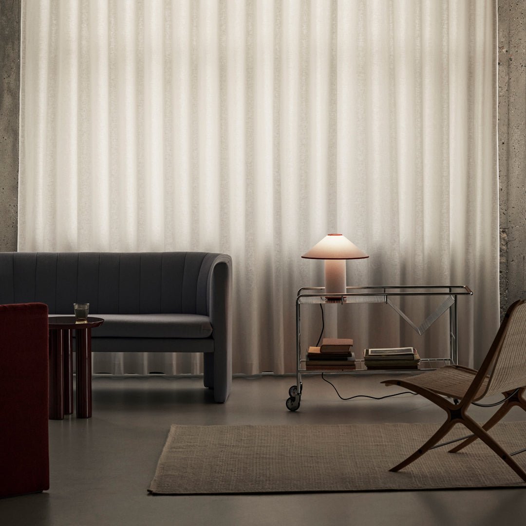 Lampada da Tavolo con Paralume in Tessuto – Lunara