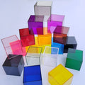 Caja de almacenamiento de acrílico coloreado
