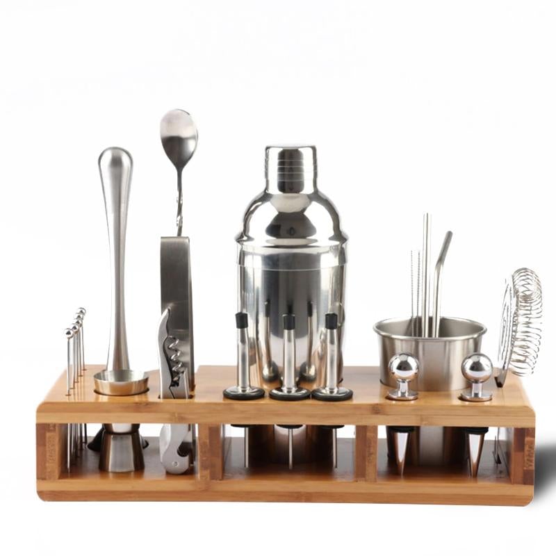 Set Completo di Shaker per Cocktail - MixMaster - Kit da Bartender di Lusso