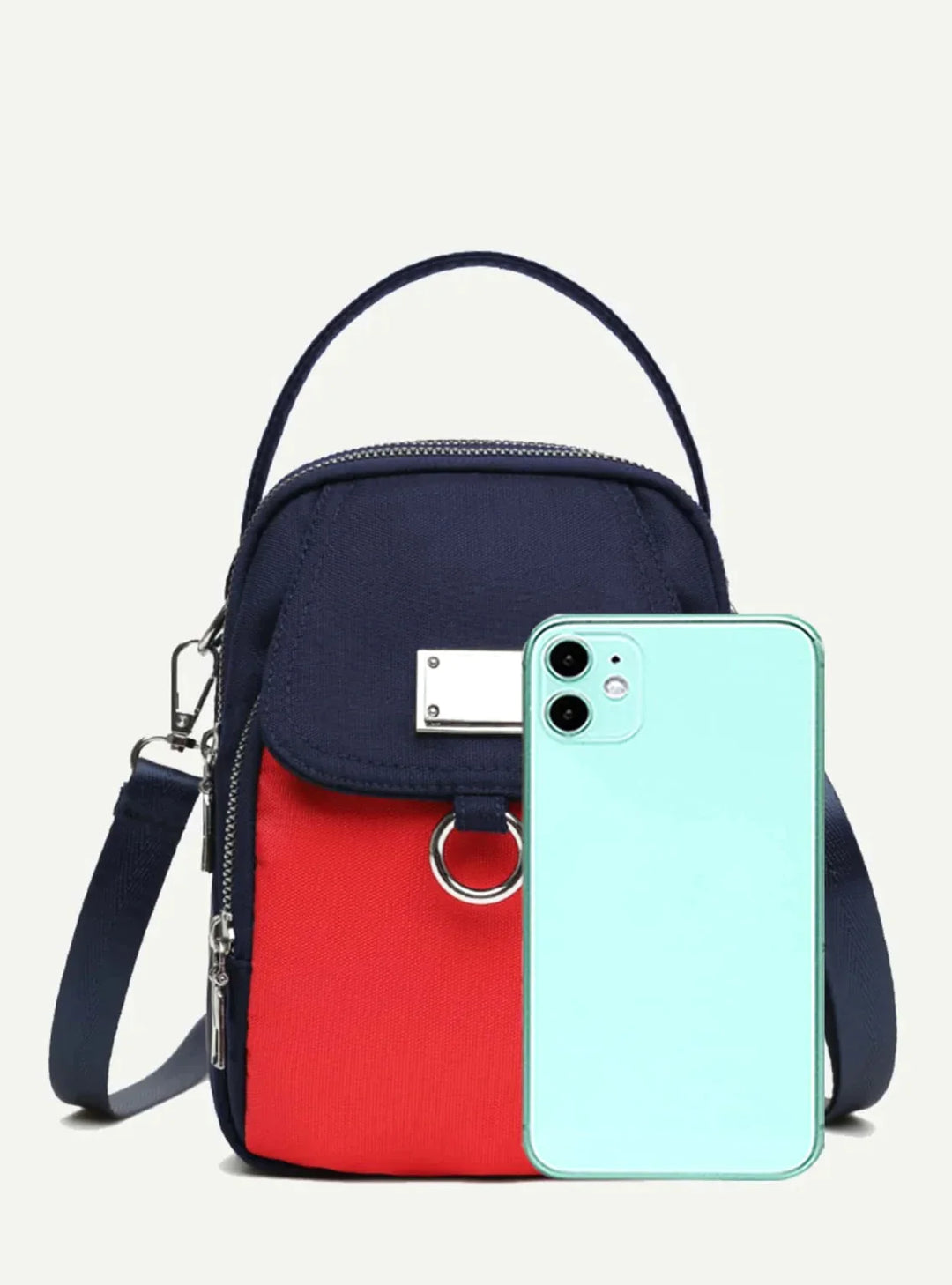 Borsa Classica da Donna con Ampio Spazio - Celeste