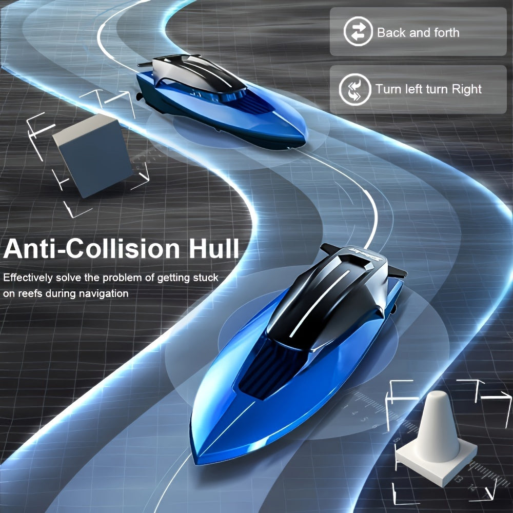 Barca Mini Giocattolo Acquatica – Radiocomandata con Illuminazione LED