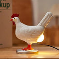 Lampe de nuit décorative en forme de poule – lampe de table LED originale pour la chambre