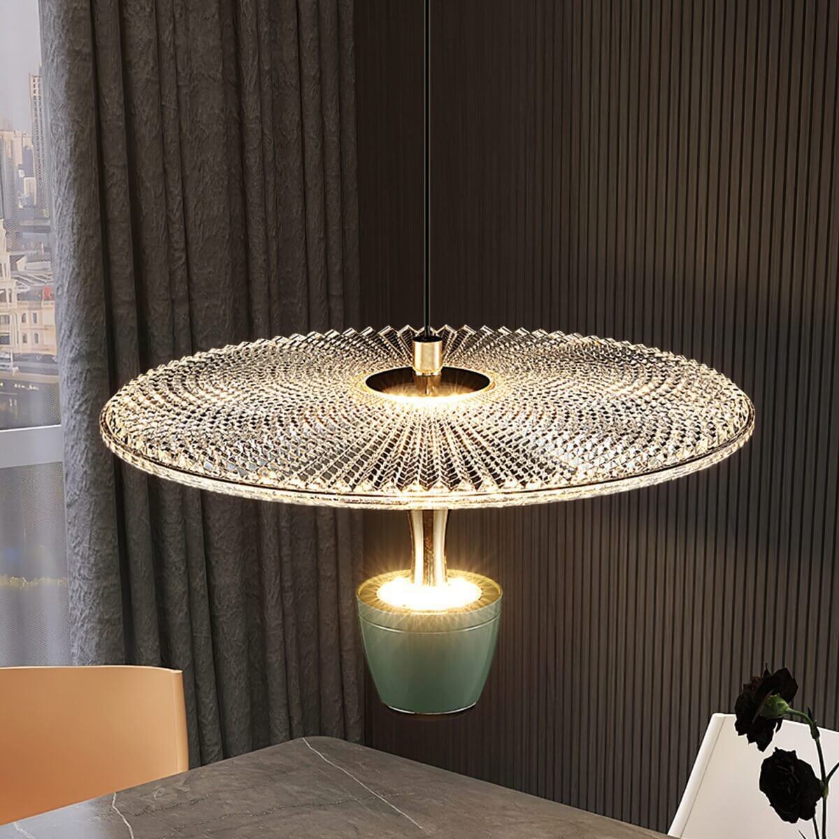 Lampada a Sospensione LED Disc Moderna - Elegante e Stile