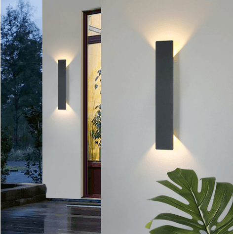 Lampada da parete esterna in alluminio LED impermeabile