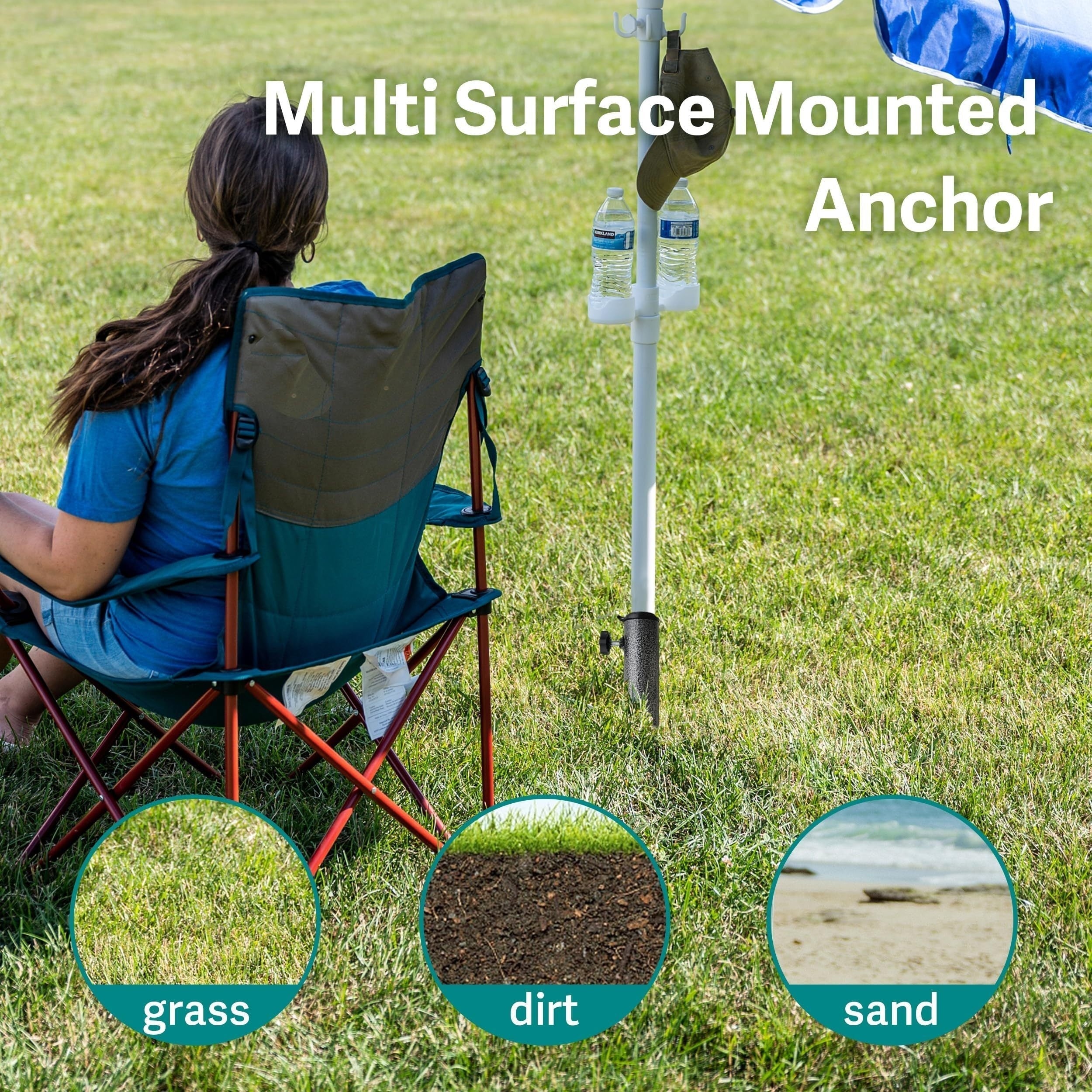 Base per Ombrellone Portatile Regolabile – Stabilità in Acciaio Robusto