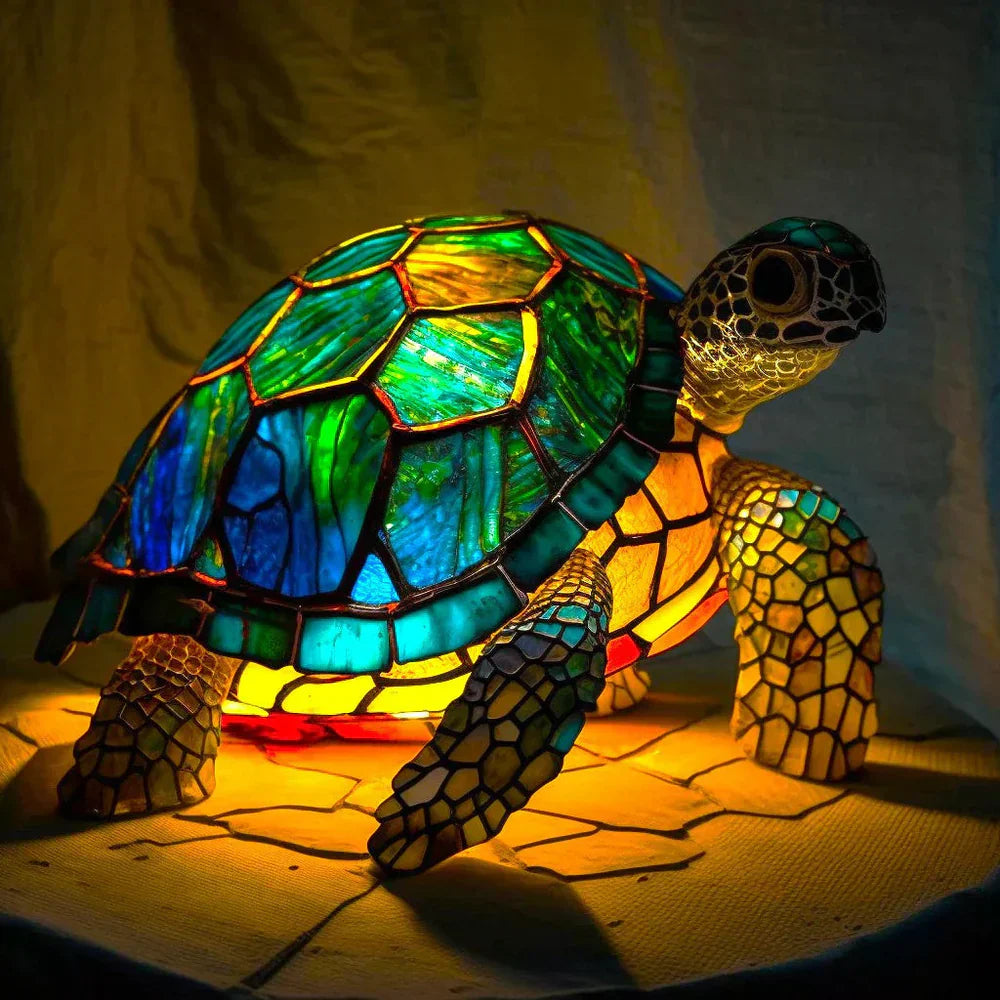 Lampada Animale in Vetro Artistico a Mosaico – Colore e Atmosfera in Casa
