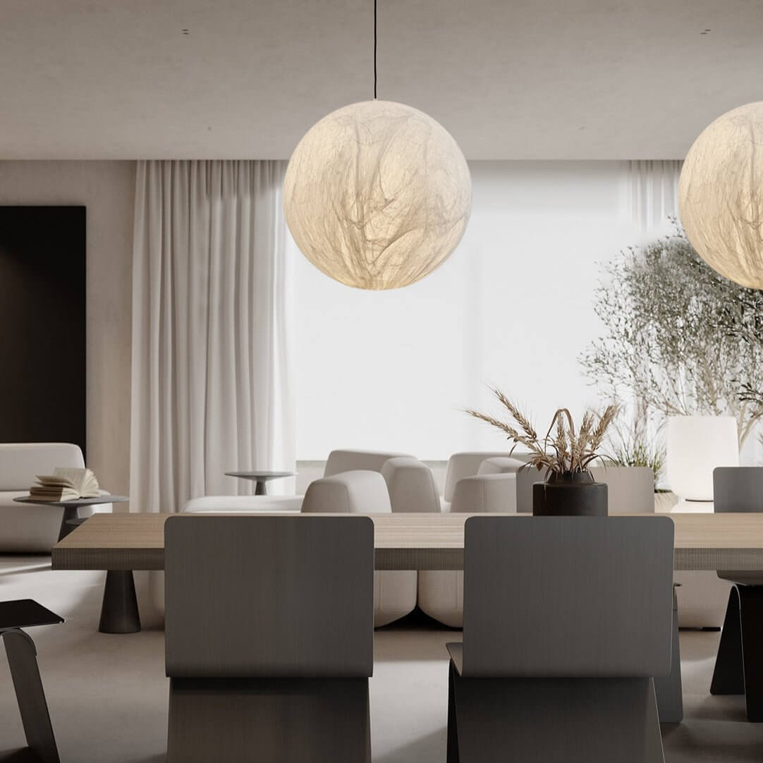 Lampadario in Seta - Illuminazione Atmosferica per la Casa