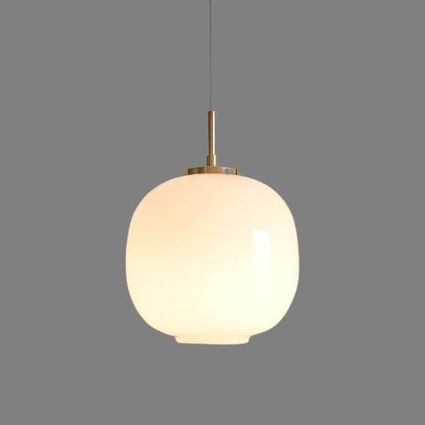 Lampadario Moderno - Design in Vetro Opalino