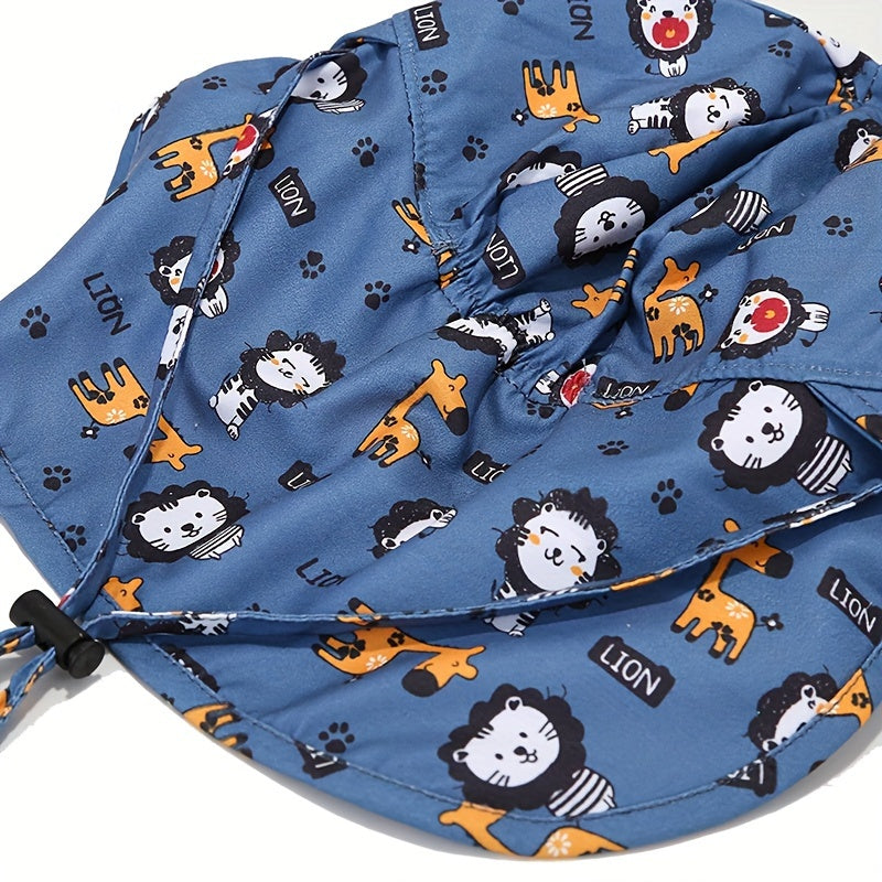 Cappello per Bambini Ademend con Stampa Animale – Protezione UV per Avventure all'Aperto