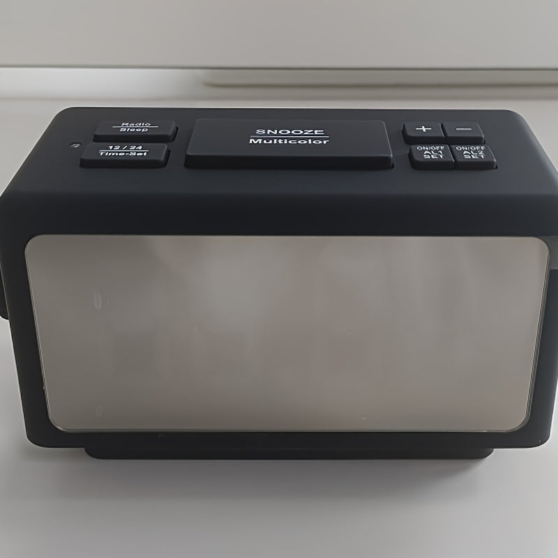 Orologio Sveglia a Specchio RGB con Display LED e Funzione Radio – Orologio Trendy per la Tua Stanza