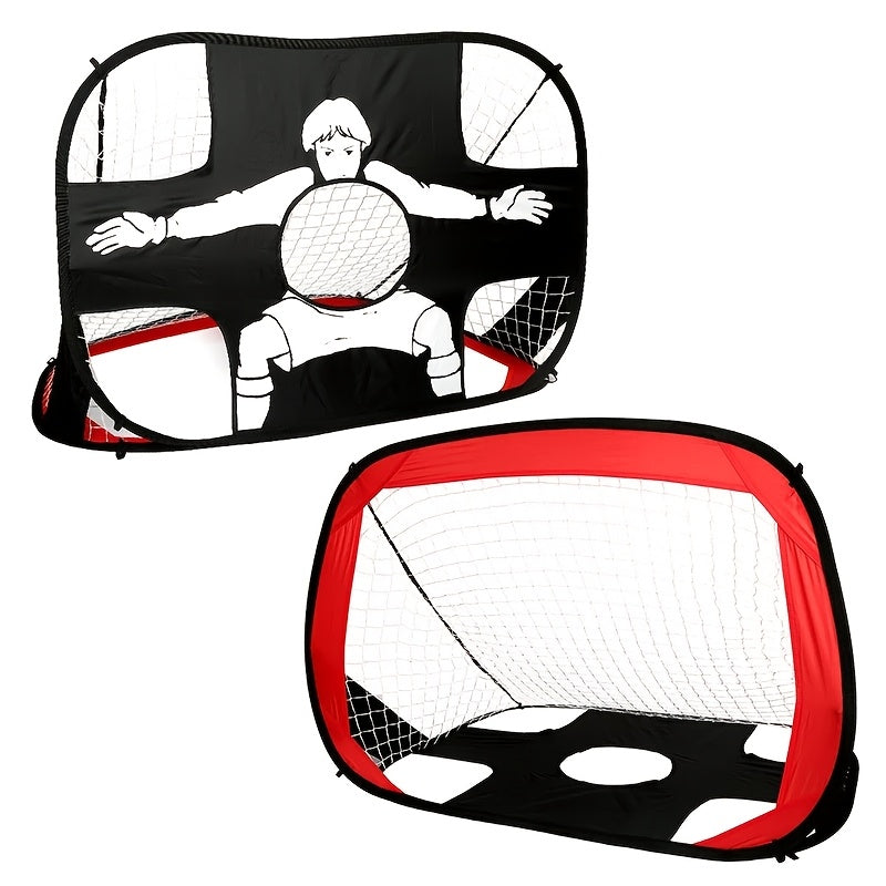 Porta da Calcio Pieghevole 2-in-1 – Ideale per Allenamenti e Divertimento all'Aperto