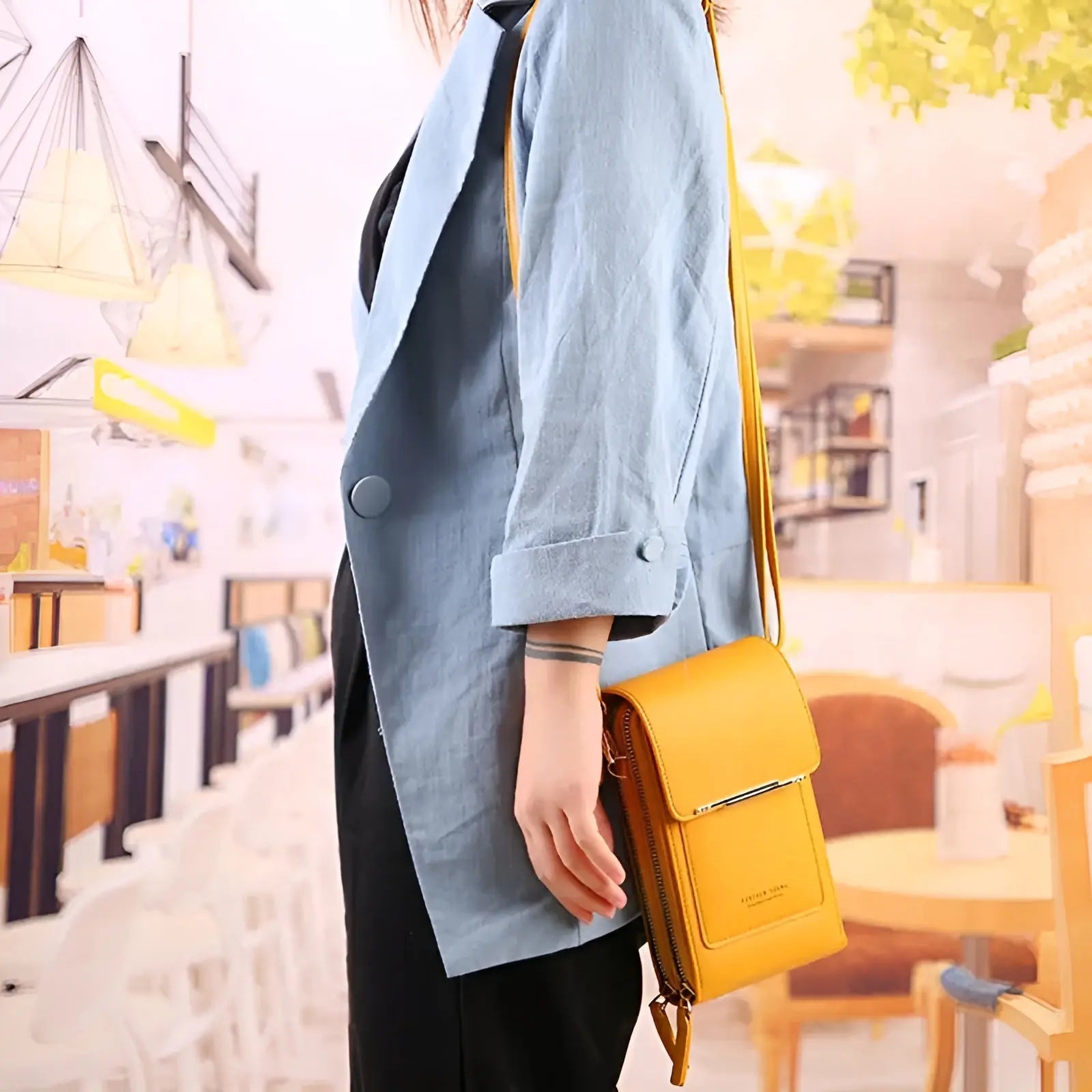 Borsa a Spalla Donna in Pelle Antifurto – SecureStyle