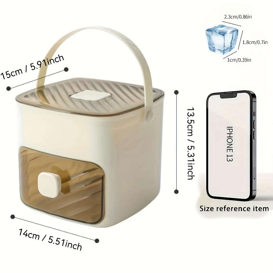 Fabbricatore di Ghiaccio Portatile – Facile da Usare e Raffreddamento Rapido