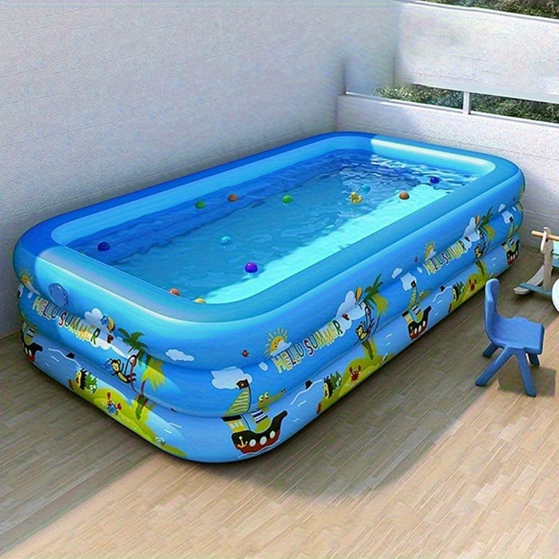 Piscina Gonfiabile per Bambini Ocean Splash – PVC Spesso per Divertimento in Giardino