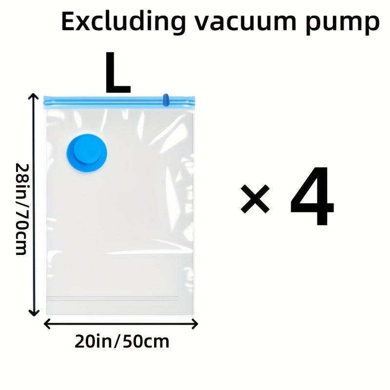 Set di Sacchi per Vuoto Extra Large – Riutilizzabili, Impermeabili e Salvaspazio
