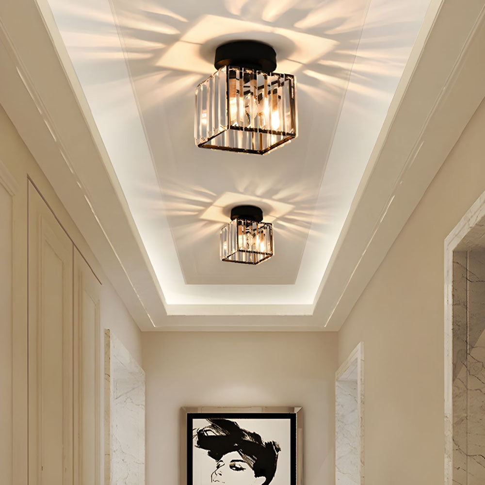 Lampada da soffitto in cristallo moderno – CrystalGlow