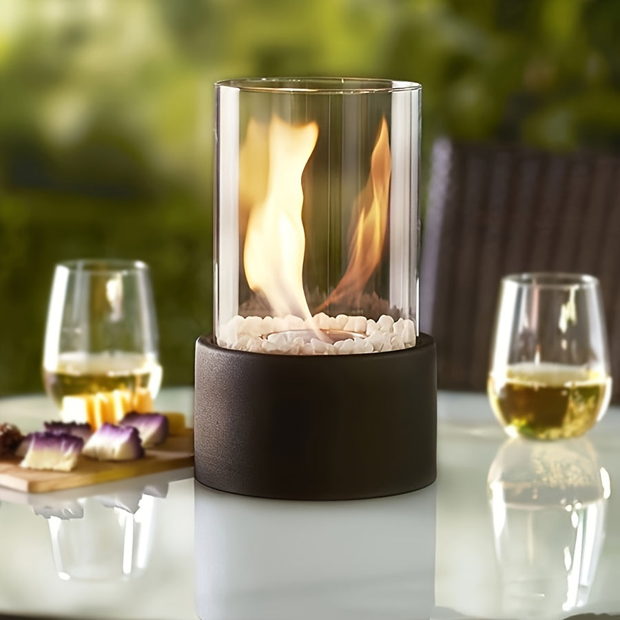 Fuoco da Tavolo Rustico – Stufa Portatile a Combustibile per Uso Interno ed Esterno