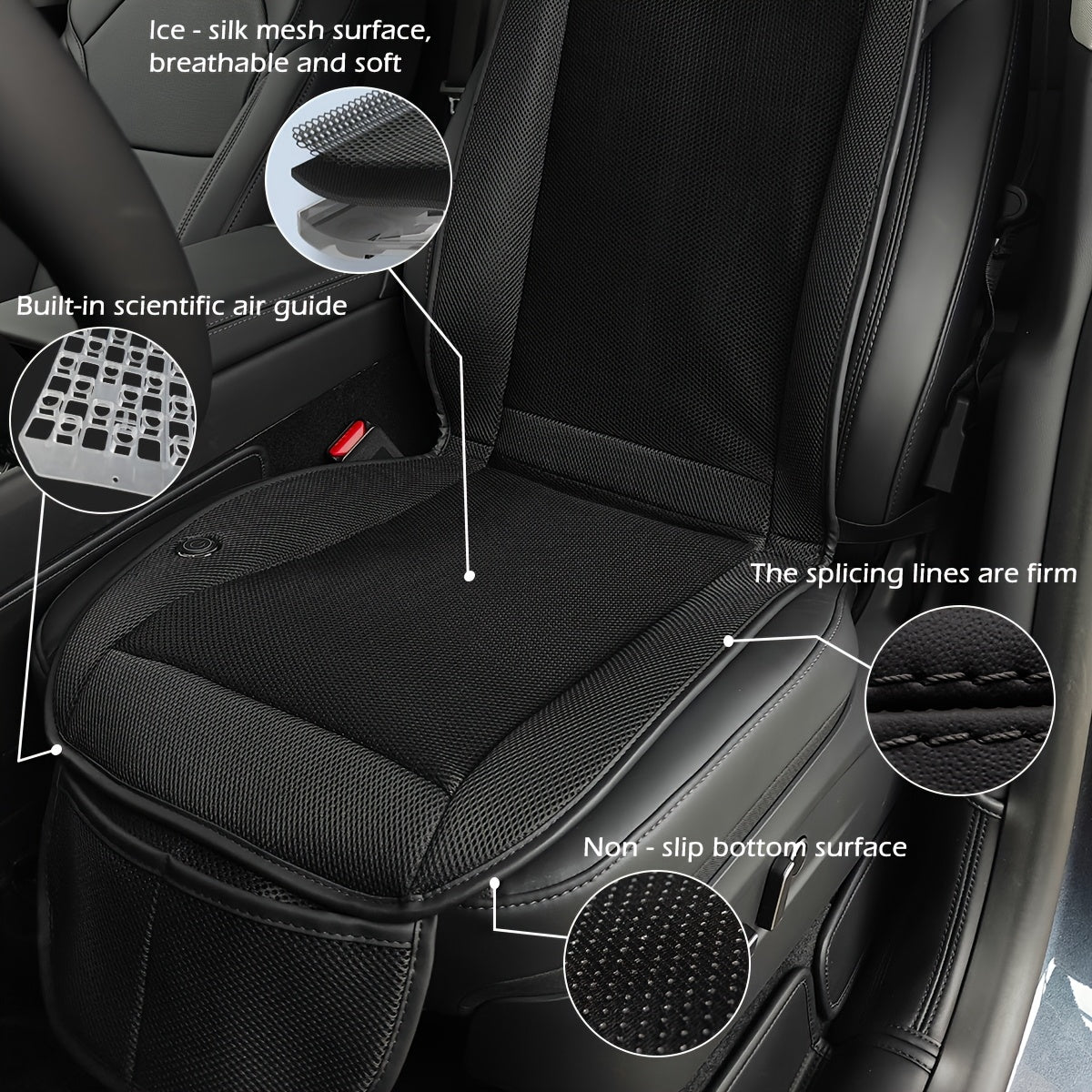 Cuscino per Sedile Auto Turbo – Raffreddamento Rapido e Comfort