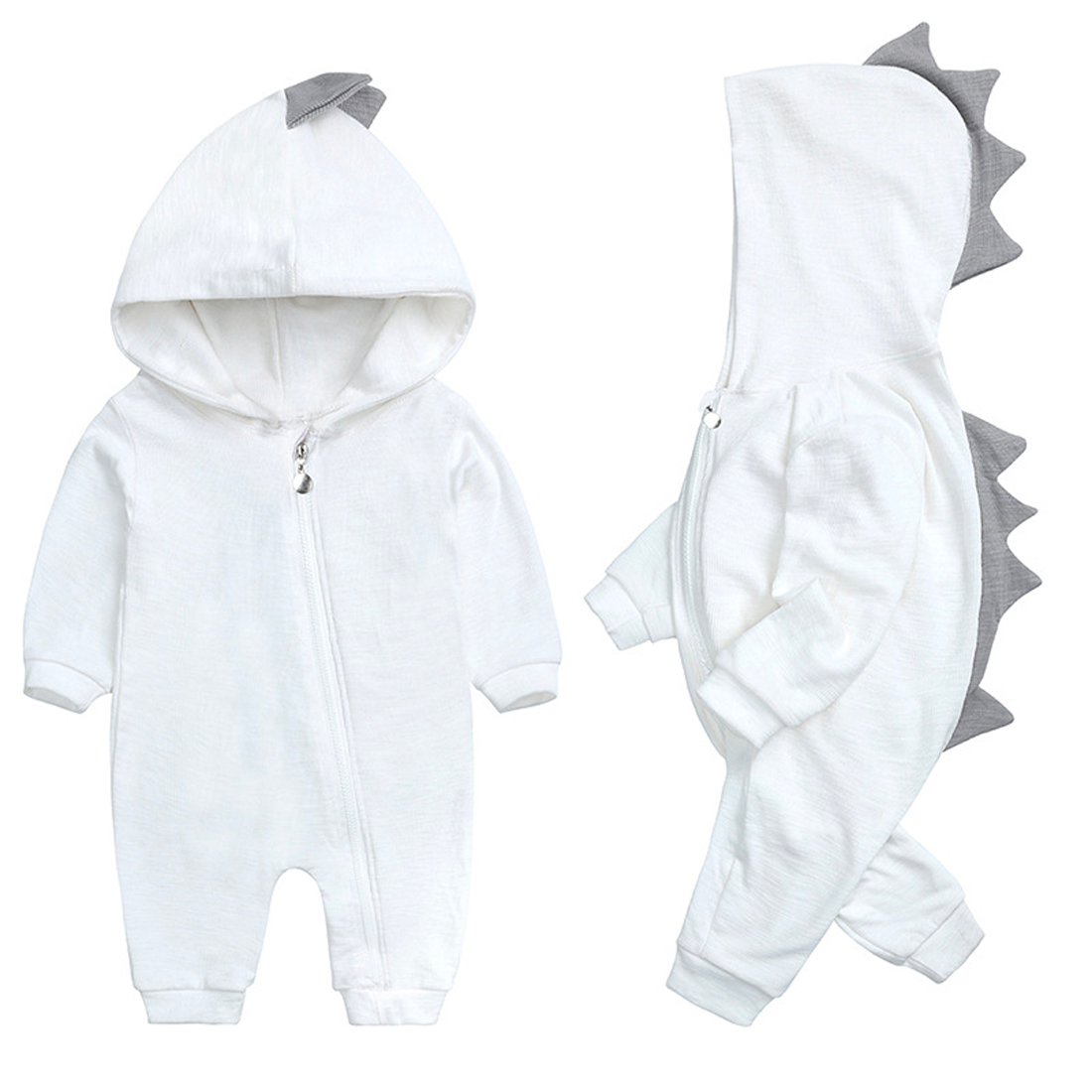 Body Autunnale per Bambini con Cappuccio a Dinosauro – Body Magico DinoDream