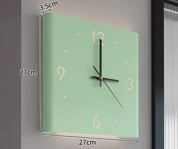 Orologio da Parete Quadrato Doppio Lato con Illuminazione – TimeLume