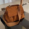 Sac bandoulière en daim pour femme automne hiver