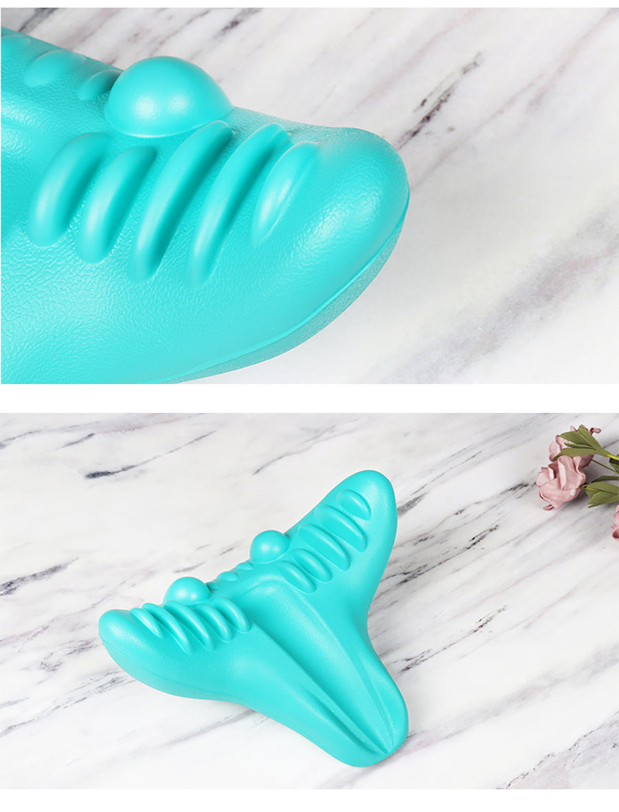 Allungatore per Collo e Spalle - Cuscino per Massaggio da Trazione Cervicale per Allineamento Spinale