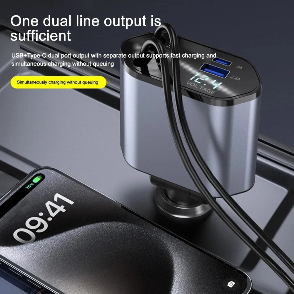 Caricabatterie per auto compatto e pieghevole – Pratico ed Efficiente