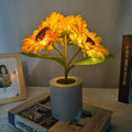 Lampe de nuit rechargeable en forme de tournesol