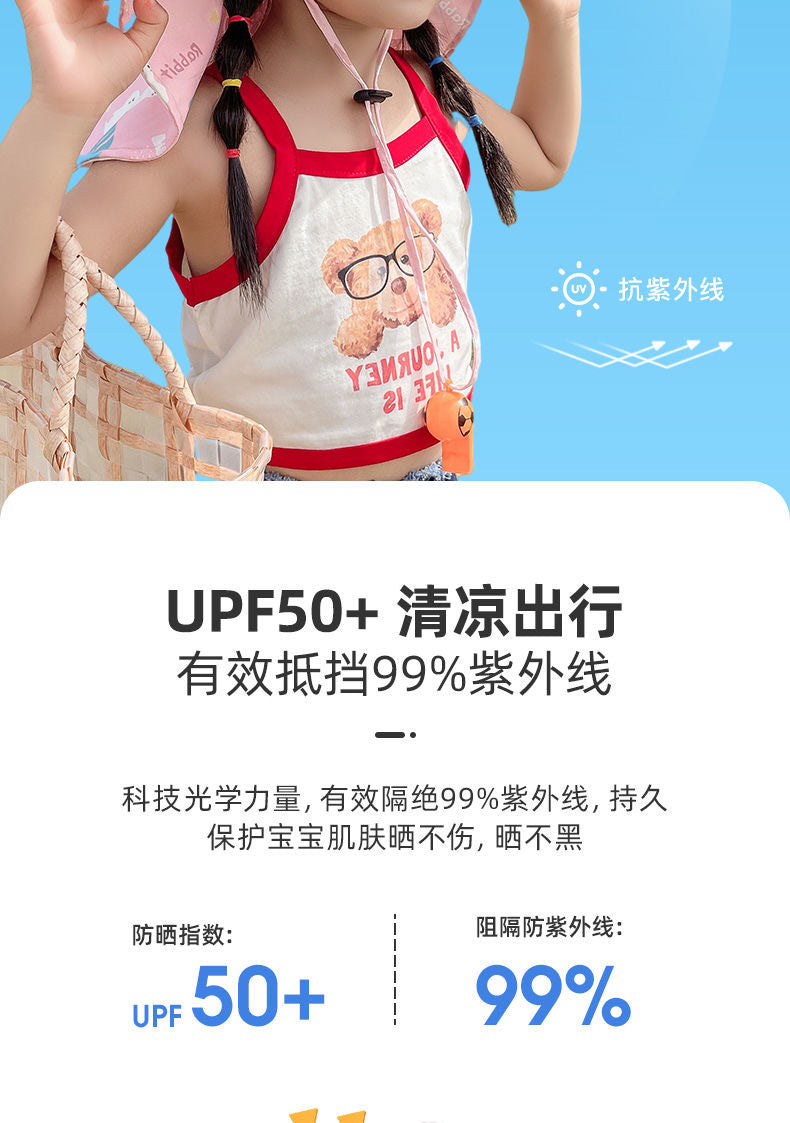 CAPPELLO DA SOLE ANTI-UV PER BAMBINI CON FISCHIO – CAPPELLO A CESTO ESTIVO PER RAGAZZI E RAGAZZE