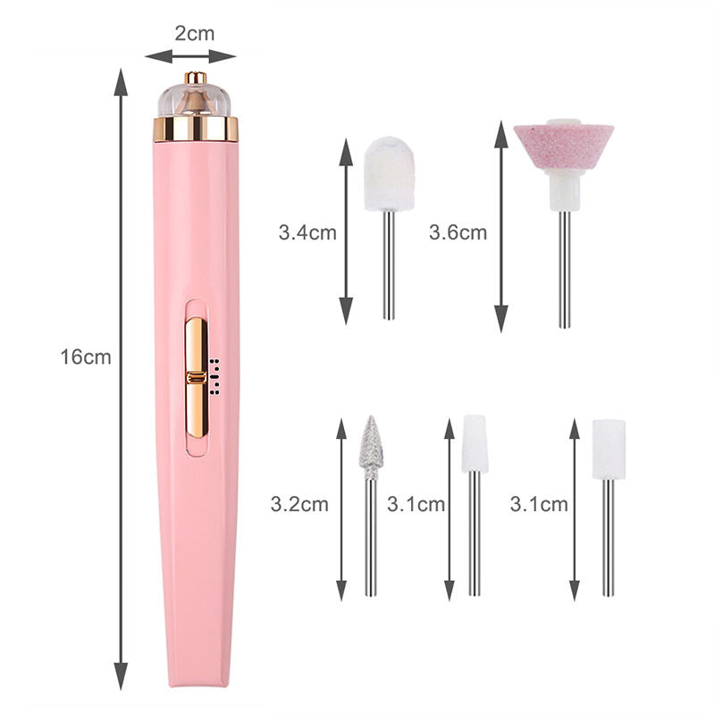 LIMA ELETTRICA PER UNGHIE 5-IN-1 – STRUMENTO PER MANICURE PORTATILE CON LUCE
