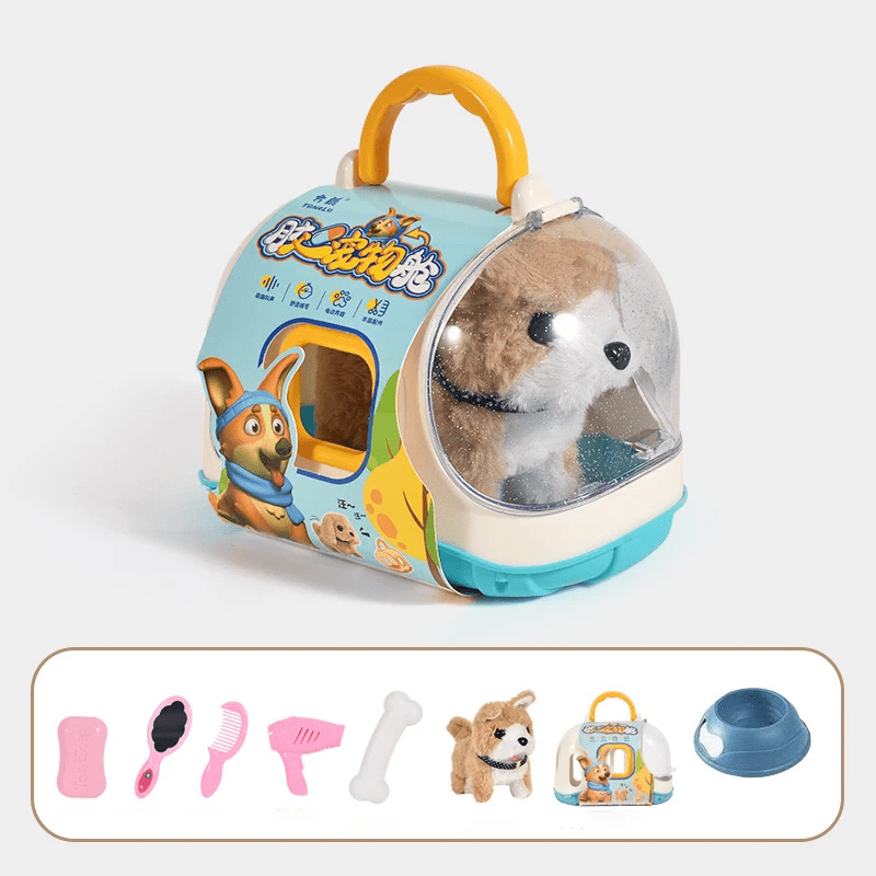 Cane di Peluche Camminante con Movimento – Giocattolo Interattivo Morbido per Bambini