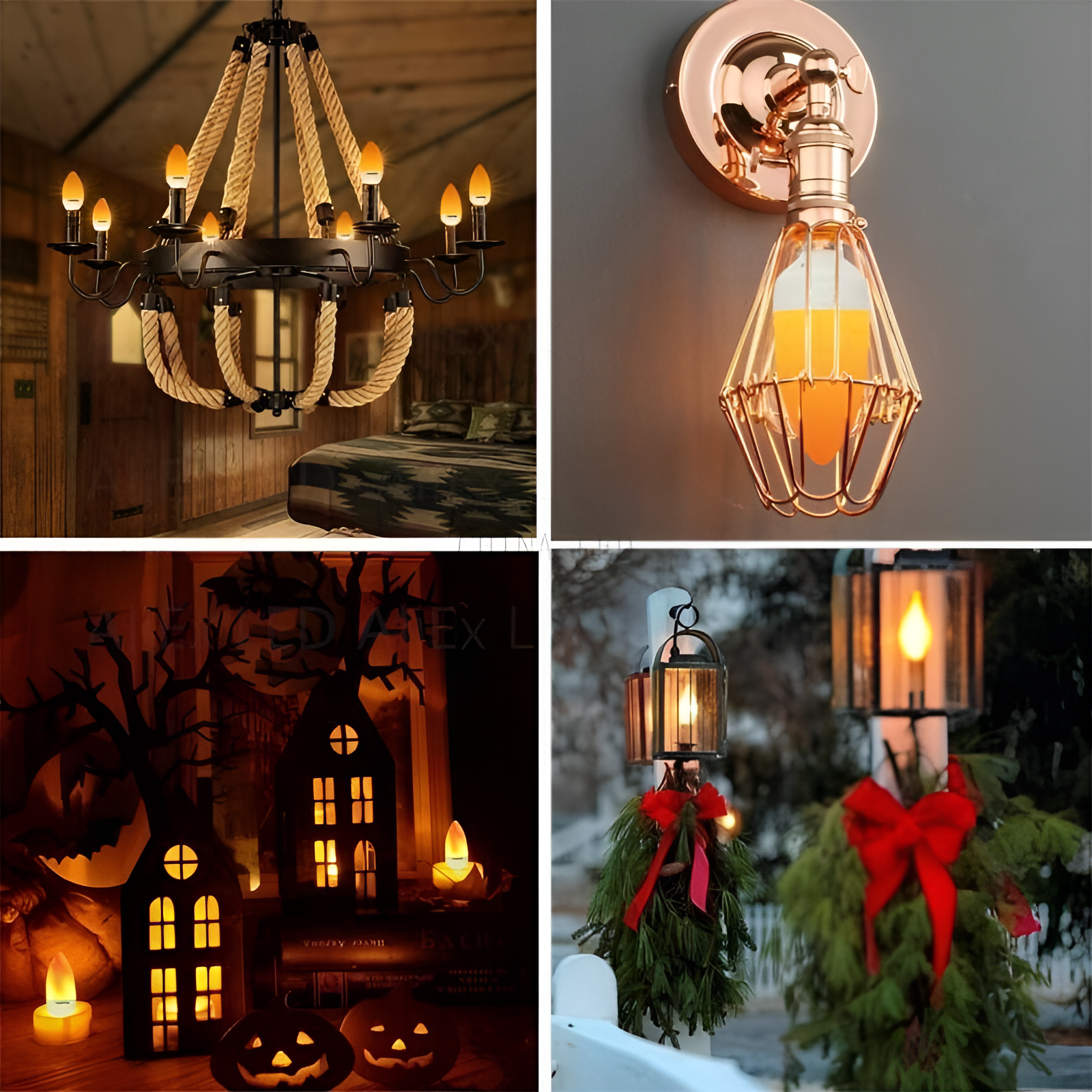 Lampada con Effetto Fiamma - Bulbo Simulato da 9W