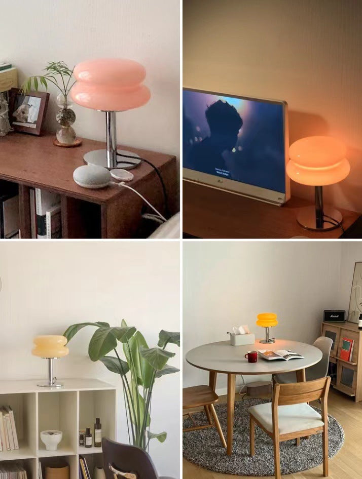 LAMPADA DA TAVOLO IN VETRO DESIGNER – LAMPADA LED AMBIENTALE PER CAMERA DA LETTO E UFFICIO