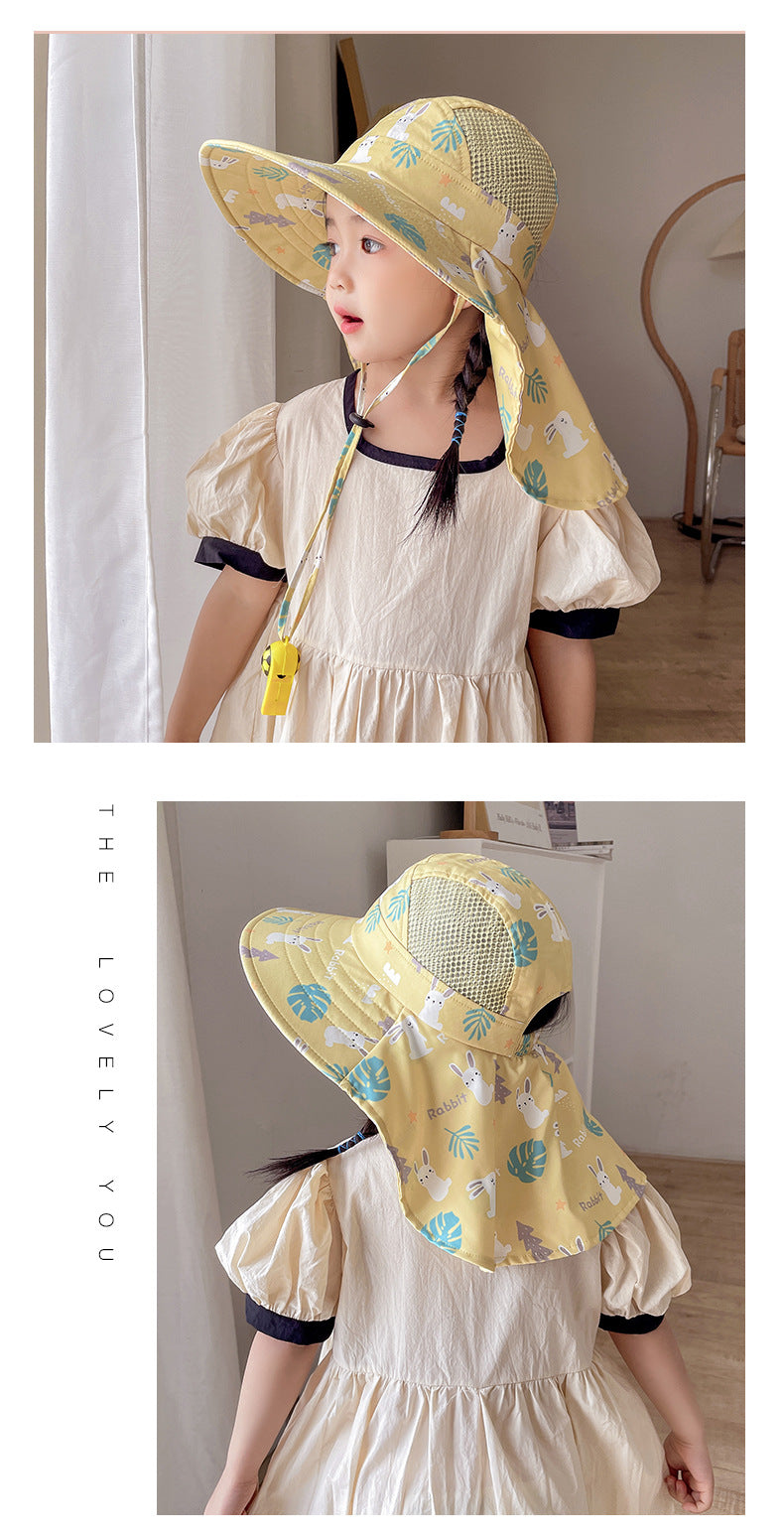 Cappello da Sole per Bambini con UPF 50+ - Visiera Larga e Cinturino Regolabile