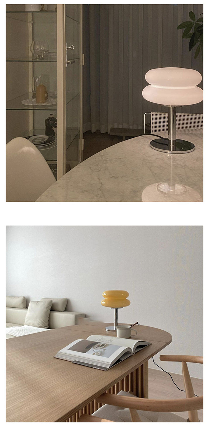 LAMPADA DA TAVOLO IN VETRO DESIGNER – LAMPADA LED AMBIENTALE PER CAMERA DA LETTO E UFFICIO