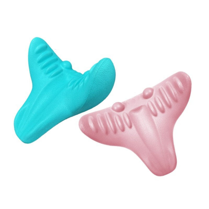 Allungatore per Collo e Spalle - Cuscino per Massaggio da Trazione Cervicale per Allineamento Spinale