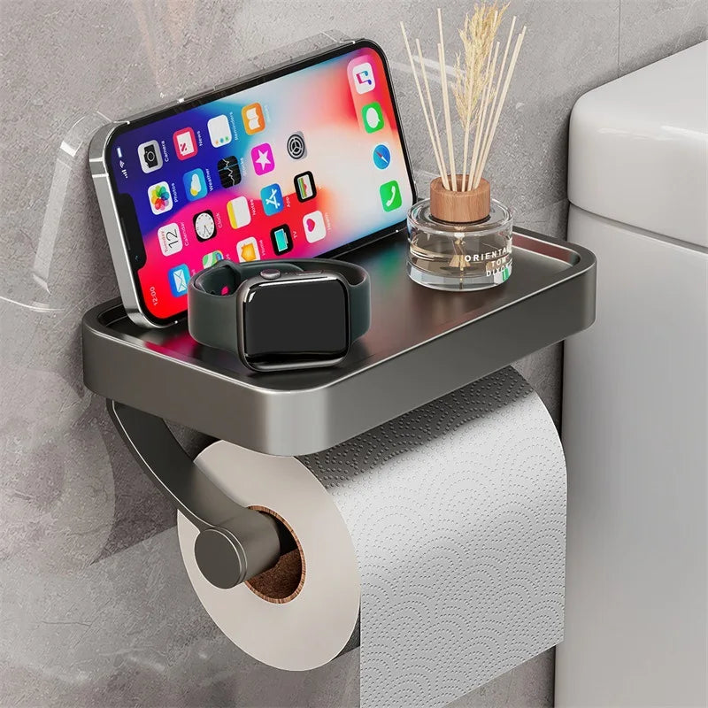 Porta Rotolo con Mensola – Stalux