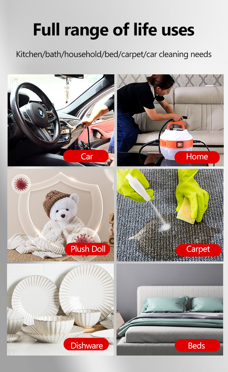 2800W PULITORE A VAPORE AD ALTA PRESSIONE - ELETTRODOMESTICO PER CUCINA E AUTO